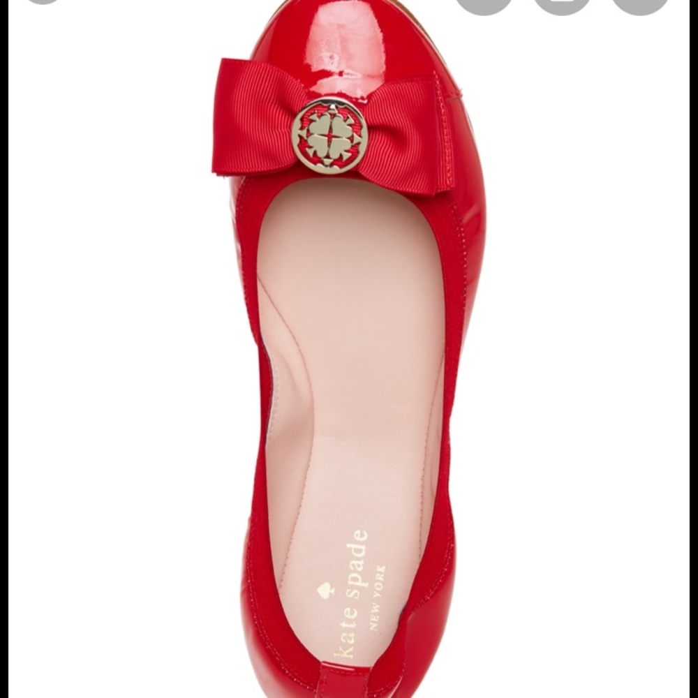 ♠️♥️Kate Spade Wanetta Red Ballet Flats♠️♥️